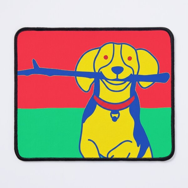 Item preview, Cute Pop Art Beagle with Stick Whimsical Dog designed and sold by BLUESKY11a.