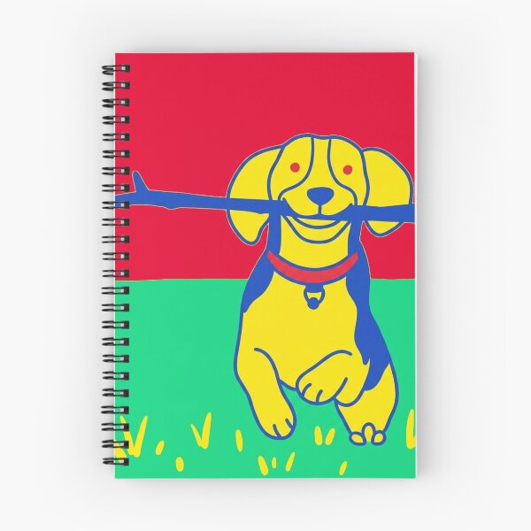 Item preview, Cute Pop Art Beagle with Stick Whimsical Dog designed and sold by BLUESKY11a.