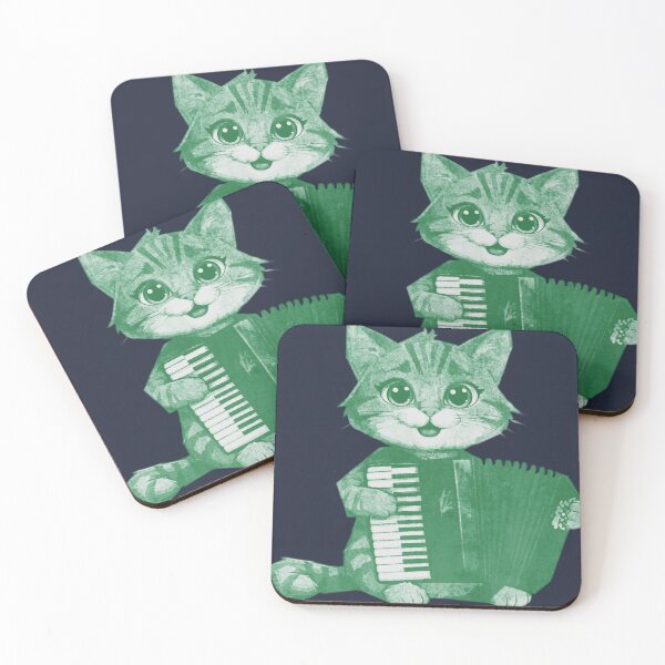Item preview, Cute cat plays accordion designed and sold by kinpirks.