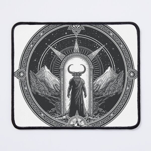 Item preview, The Celestial Gatekeeper – Dark Fantasy Cosmic Portal Art designed and sold by Vvmd.