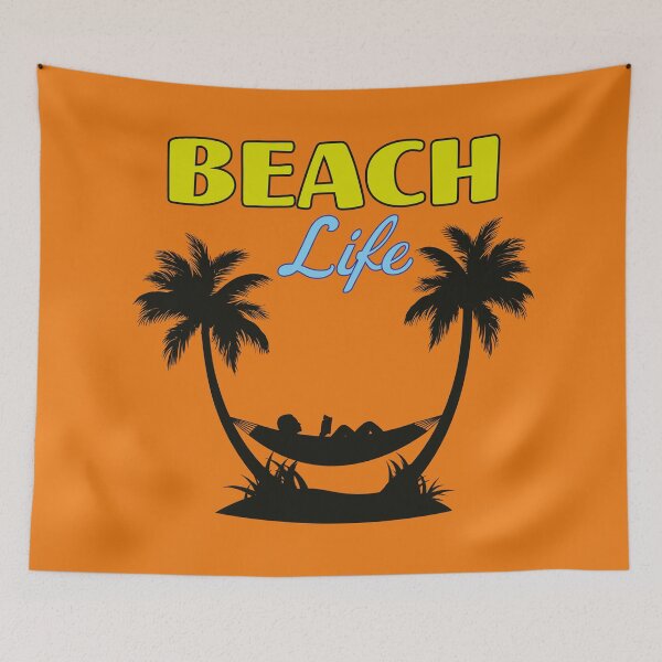 Item preview, Beach Life | Hammock Silhouette | Tropical Sunset Vibes designed and sold by MammothArt.
