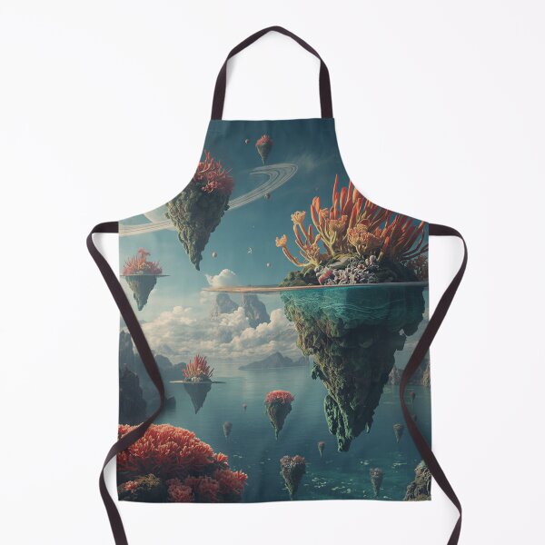 Item preview, Surreal Floating Coral Sky Ocean Alien Landscape designed and sold by Luminous Wilds.