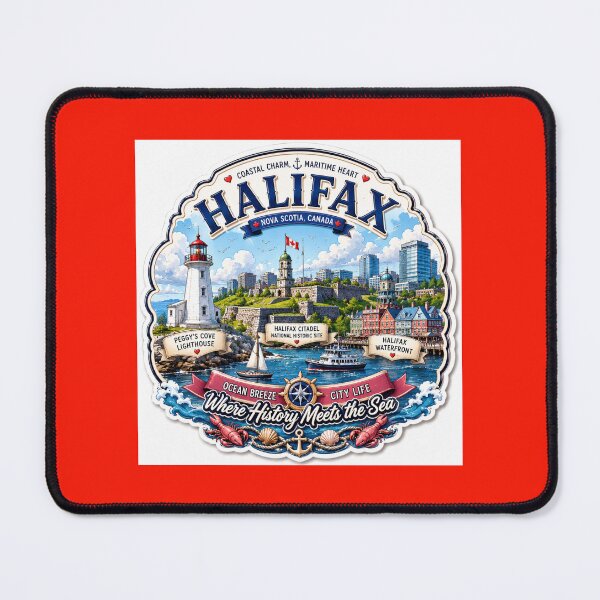 Item preview, Halifax Coastal Treasures Stunning 3D Label designed and sold by PaintMeWorld.