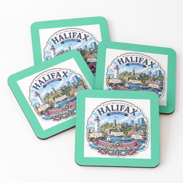 Item preview,  Halifax Coastal Treasures Stunning 3D Label   designed and sold by PaintMeWorld.