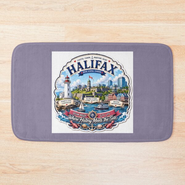 Item preview,  Halifax Coastal Treasures Stunning 3D Label   designed and sold by PaintMeWorld.