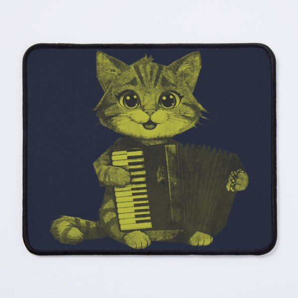 Item preview, Cute cat plays accordion designed and sold by kinpirks.