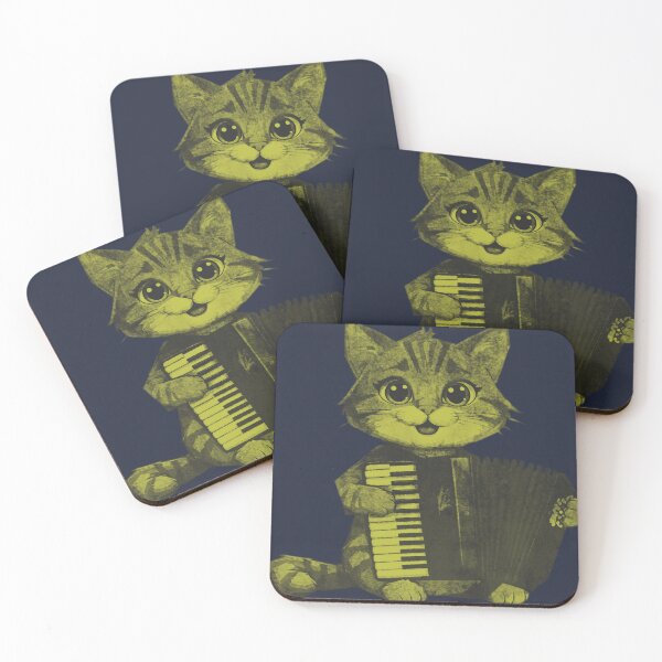 Item preview, Cute cat plays accordion designed and sold by kinpirks.