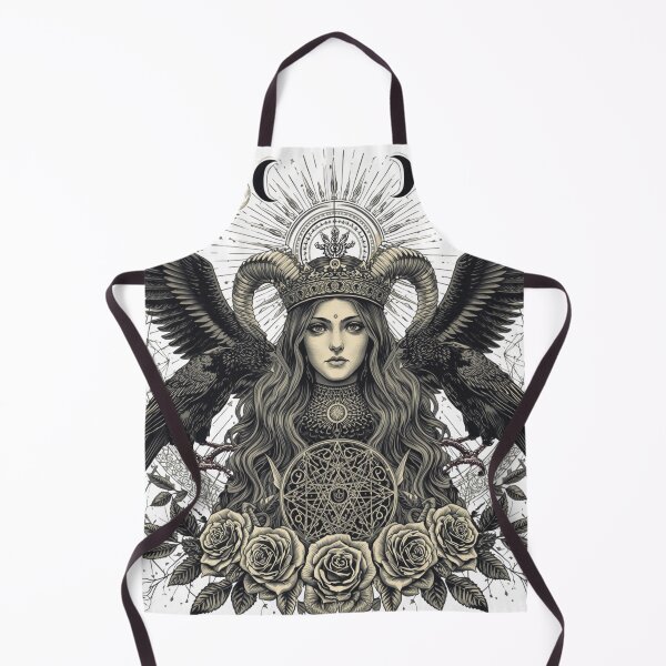 Item preview, Moon Goddess of the Ravens – Dark Gothic Occult Fantasy Art designed and sold by Vvmd.