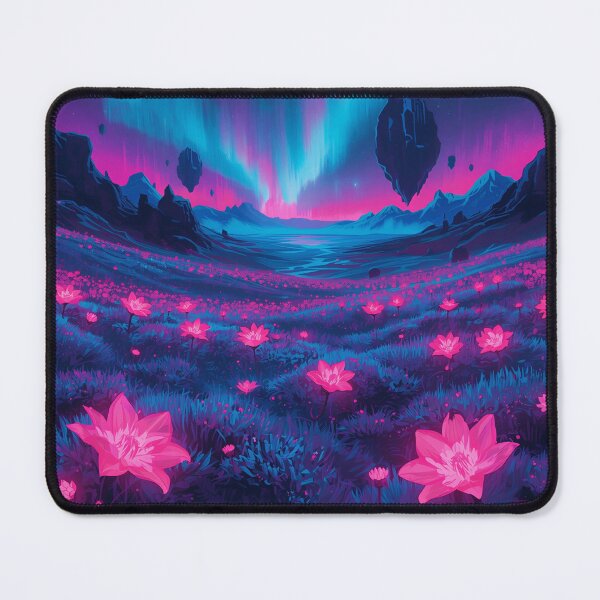 Item preview, Acrylic Neon Flower Alien Basin Landscape designed and sold by Luminous Wilds.