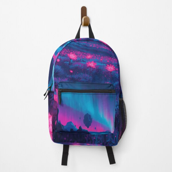 Item preview, Acrylic Neon Flower Alien Basin Landscape designed and sold by Luminous Wilds.