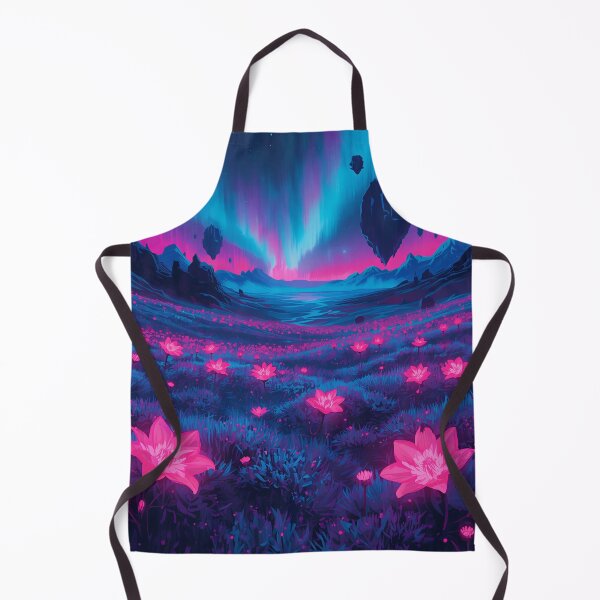 Item preview, Acrylic Neon Flower Alien Basin Landscape designed and sold by Luminous Wilds.
