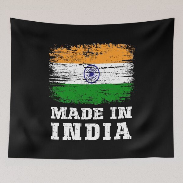 Item preview, Vintage Made in India Distressed Flag designed and sold by Dmetalx Art Apparel.