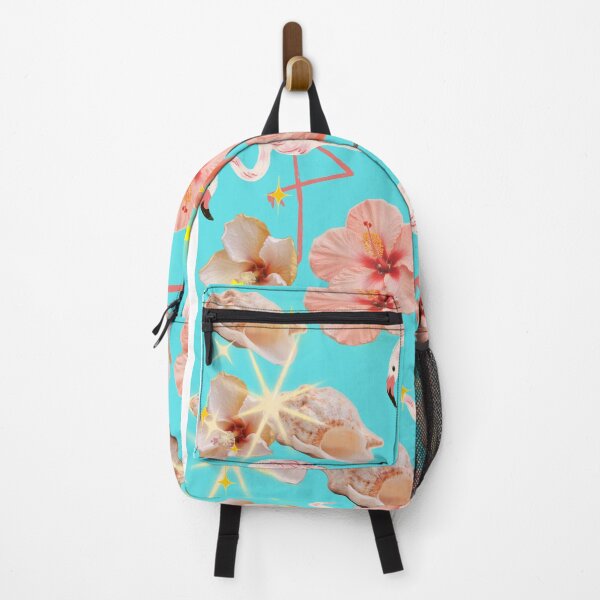 Item preview, Flamingos design with a blue background designed and sold by Extremeallie.