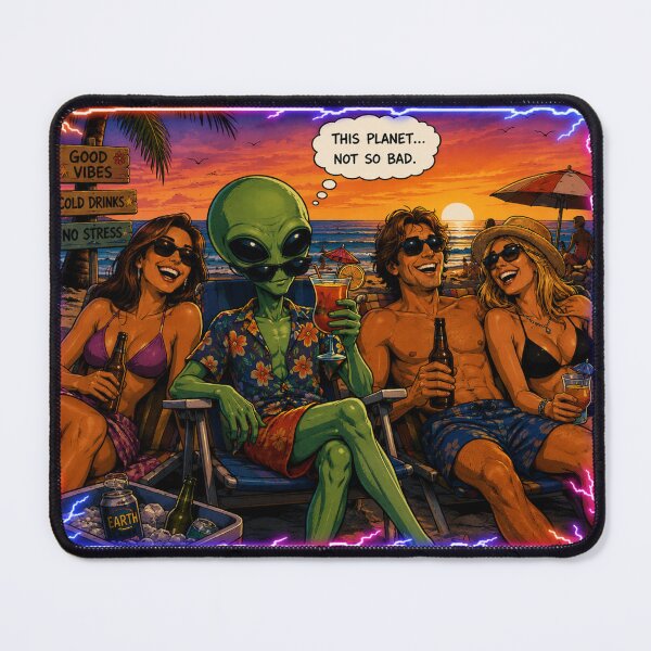Item preview, Alien at the beach designed and sold by Zimmonz World of Nightmares.
