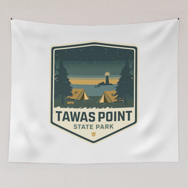 Item preview, Tawas Point State Park Michigan Lighthouse Camping Outdoors designed and sold by Simsimah26Parks.