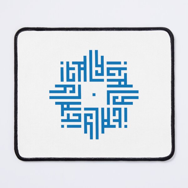 Item preview, ITALY | Blue | Modern Geometric Kufi Calligraphy | From Name to Art designed and sold by FOR YOUR NAME.