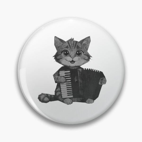 Item preview, Cute cat plays accordion designed and sold by kinpirks.