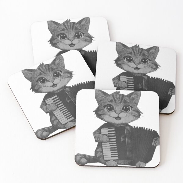 Item preview, Cute cat plays accordion designed and sold by kinpirks.