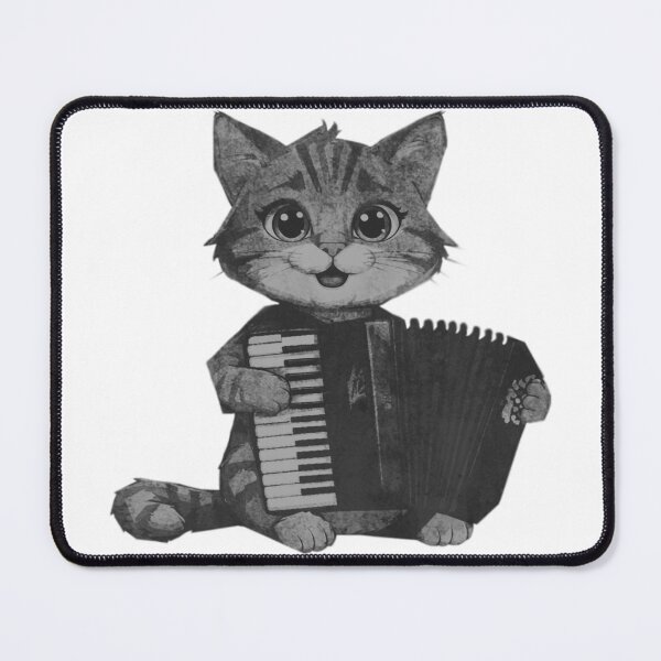 Item preview, Cute cat plays accordion designed and sold by kinpirks.