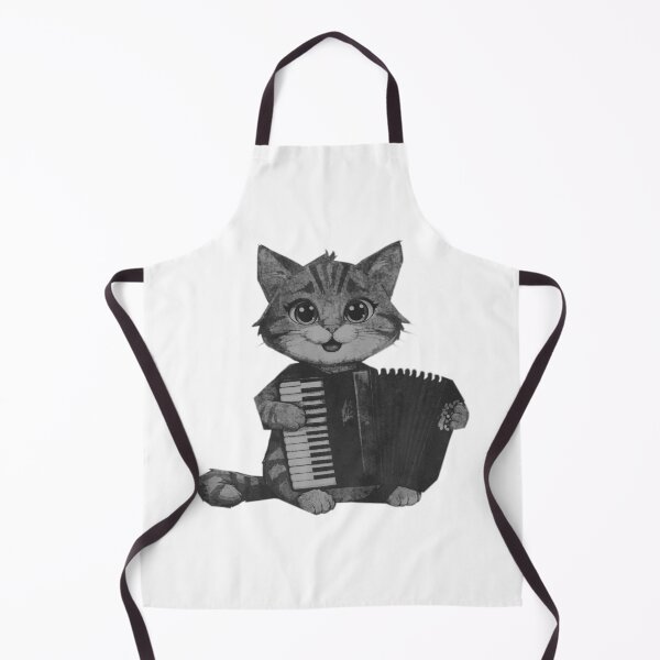 Item preview, Cute cat plays accordion designed and sold by kinpirks.