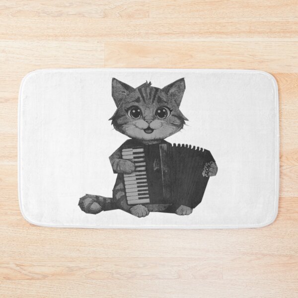 Item preview, Cute cat plays accordion designed and sold by kinpirks.
