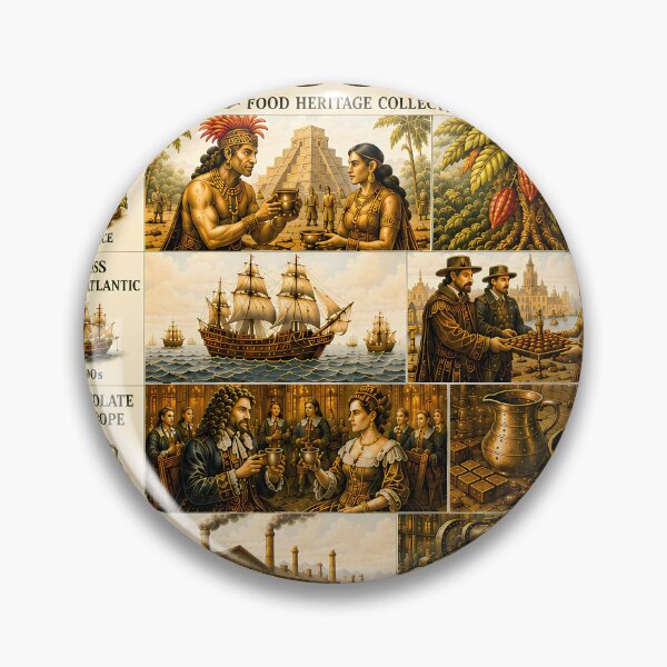 Item preview, The Story of Chocolate Vintage Poster designed and sold by Easternpantry.