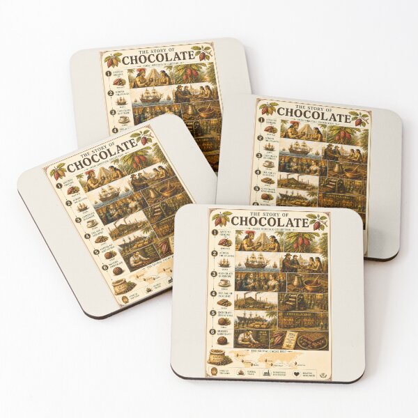 Item preview, The Story of Chocolate Vintage Poster designed and sold by Easternpantry.
