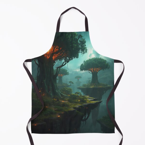 Item preview, Concept Art Floating Ember Jungle Alien Landscape designed and sold by Luminous Wilds.
