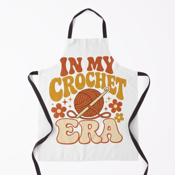 Item preview, In My Crochet Era Retro Crochet Saying designed and sold by BoosterShop.