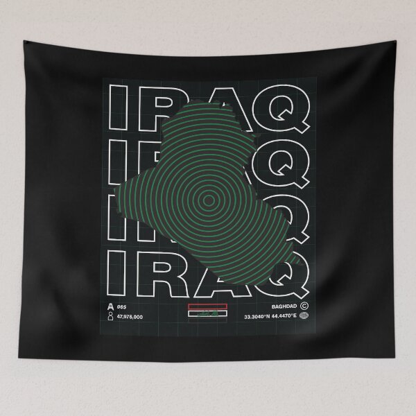 Item preview, Iraq Minimal Map designed and sold by Atlas-Array.