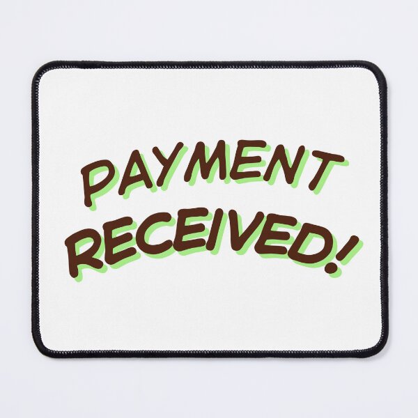 Item preview, Payment received designed and sold by ArtistTejal.