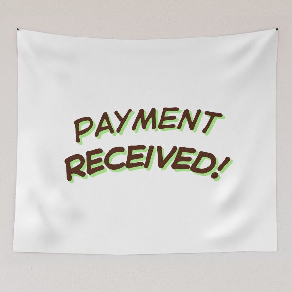 Item preview, Payment received designed and sold by ArtistTejal.