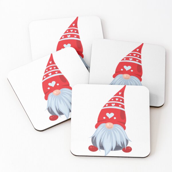 Item preview, Cute Red Hat Gnome Valentine Illustration designed and sold by DailyDoodlesBySumbul.