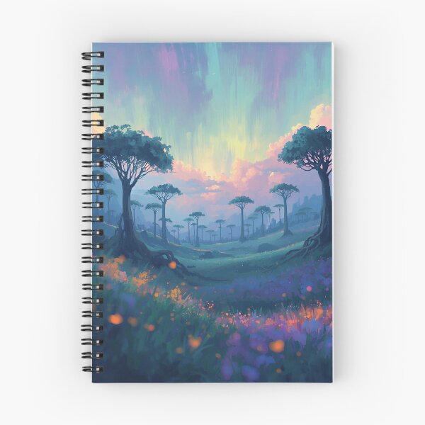 Item preview, Impressionist Skyroot Alien Fantasy Valley Landscape designed and sold by Luminous Wilds.