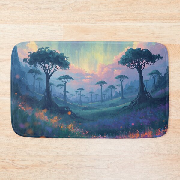 Item preview, Impressionist Skyroot Alien Fantasy Valley Landscape designed and sold by Luminous Wilds.