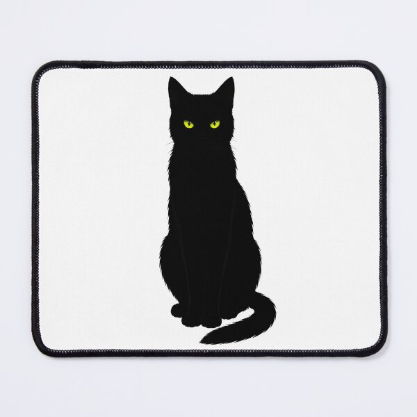 Item preview, Black Cat with Glowing Eyes designed and sold by INVITOARTE.