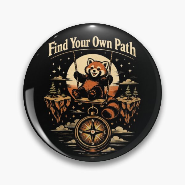 Item preview, Red Panda Voyager – Swinging Through the Compass Sky designed and sold by Dogandesighn.