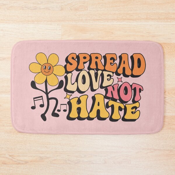Item preview, Spread Love Not Hate Retro Flower  designed and sold by bolimj.