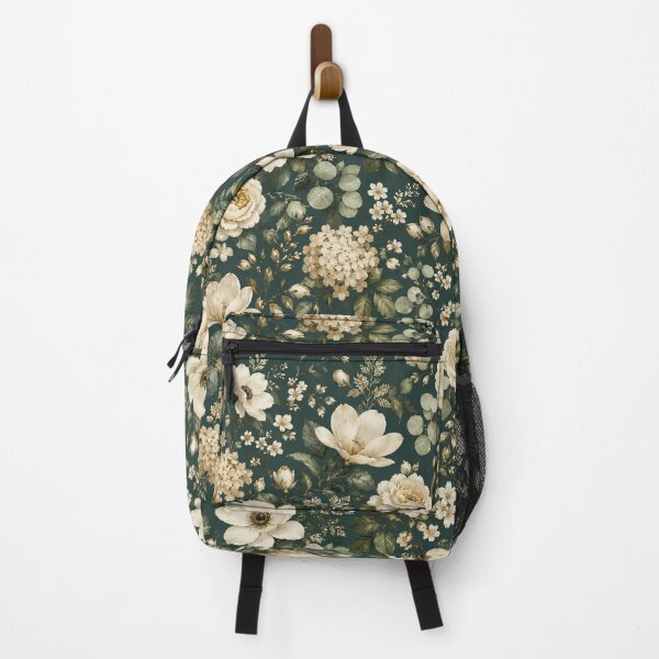 Item preview, Vintage Dark Floral Phone Case for Mom | Elegant Forest Green Botanical Journal for Teachers | Romantic Cream Rose Blanket for Grandma | Dark Academia Flower Tote Bag for Students designed and sold by VivaFy.