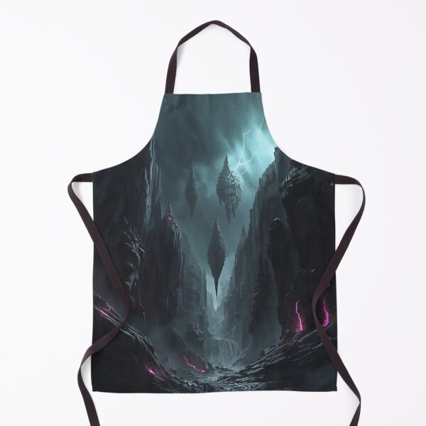 Item preview, Charcoal Neon Rootstorm Alien Canyon Landscape designed and sold by Luminous Wilds.