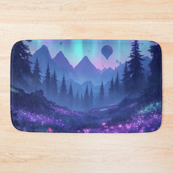 Item preview, Pastel Night Bloom Alien Fantasy Forest Landscape designed and sold by Luminous Wilds.