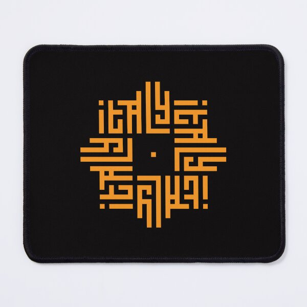 Item preview, ITALY | Orange  | Modern Geometric Kufi Calligraphy | From Name to Art   designed and sold by FOR YOUR NAME.