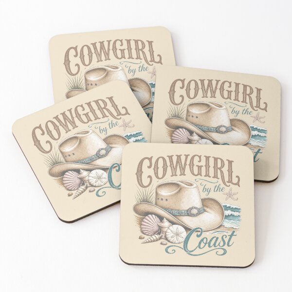 Item preview, Cowgirl by the Coast – Western Beach Vibes designed and sold by ABLAT-CREATIONS.