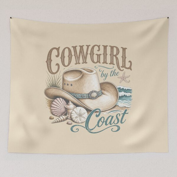 Item preview, Cowgirl by the Coast – Western Beach Vibes designed and sold by ABLAT-CREATIONS.