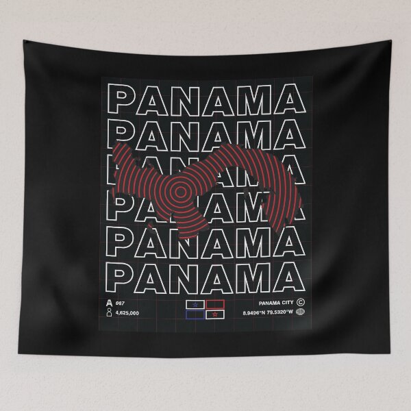 Item preview, Panama Minimal Map designed and sold by Atlas-Array.
