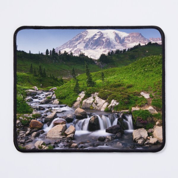Item preview, Mount Rainier waterfall designed and sold by Dvasechko117.