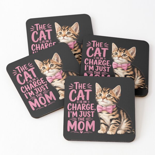 Item preview, The Cat Is In Charge I'm Just The Mom designed and sold by INKRebelGraphic.