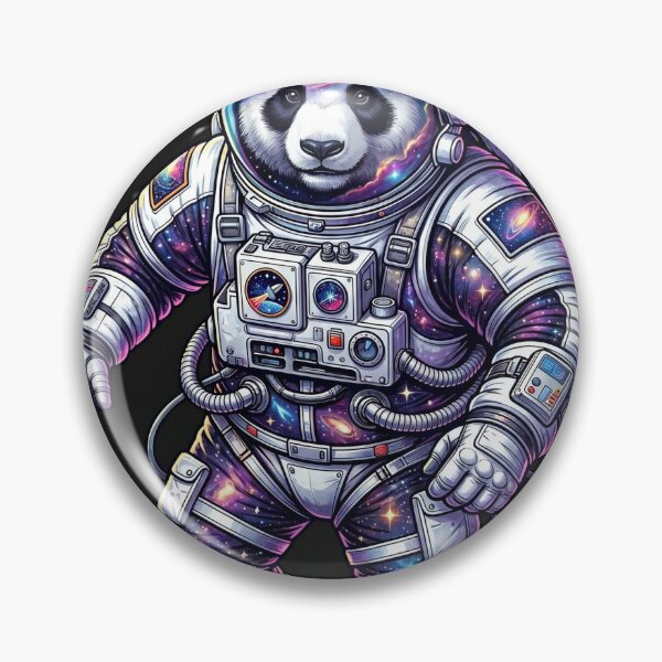 Item preview, Cosmic Astronaut Panda Galaxy Explorer Cute Space Animal Graphic T-Shirt designed and sold by MERAKISL.