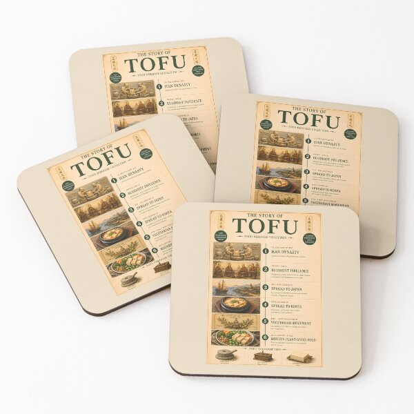 Item preview,  The Story of Tofu Vintage Infographic Poster  designed and sold by Easternpantry.