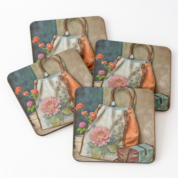 Item preview, Still Life with Bags and Flowers designed and sold by ©Janis Zroback.
